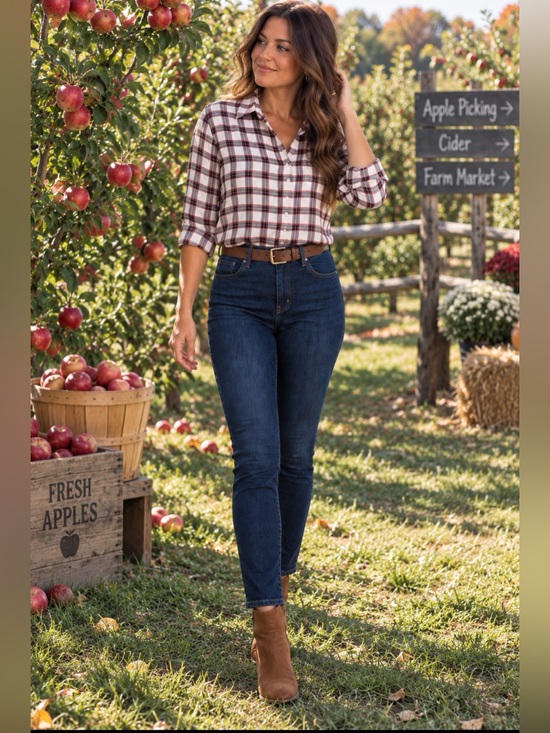 Abercrombie & Fitch Tops - Abercrombie & Fitch Dark Blue Plaid Button Up Fall Top